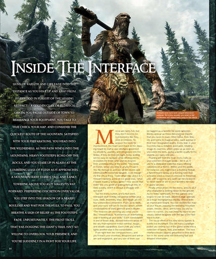 Elder Scrolls V: Skyrim, The - Game Informer 02/2011. Перевод статьи о TES V.